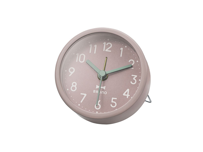 圓形迷你桌鐘 | 粉
