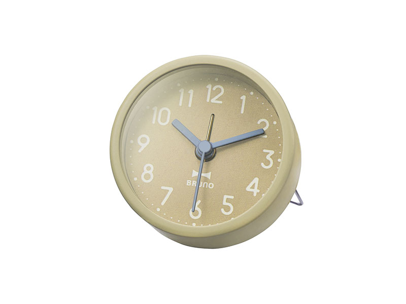 圓形迷你桌鐘 | 黃