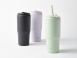雙飲保溫吸管杯 700ml | 霧紫
