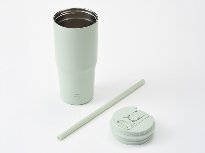 雙飲保溫吸管杯 700ml | 霧紫